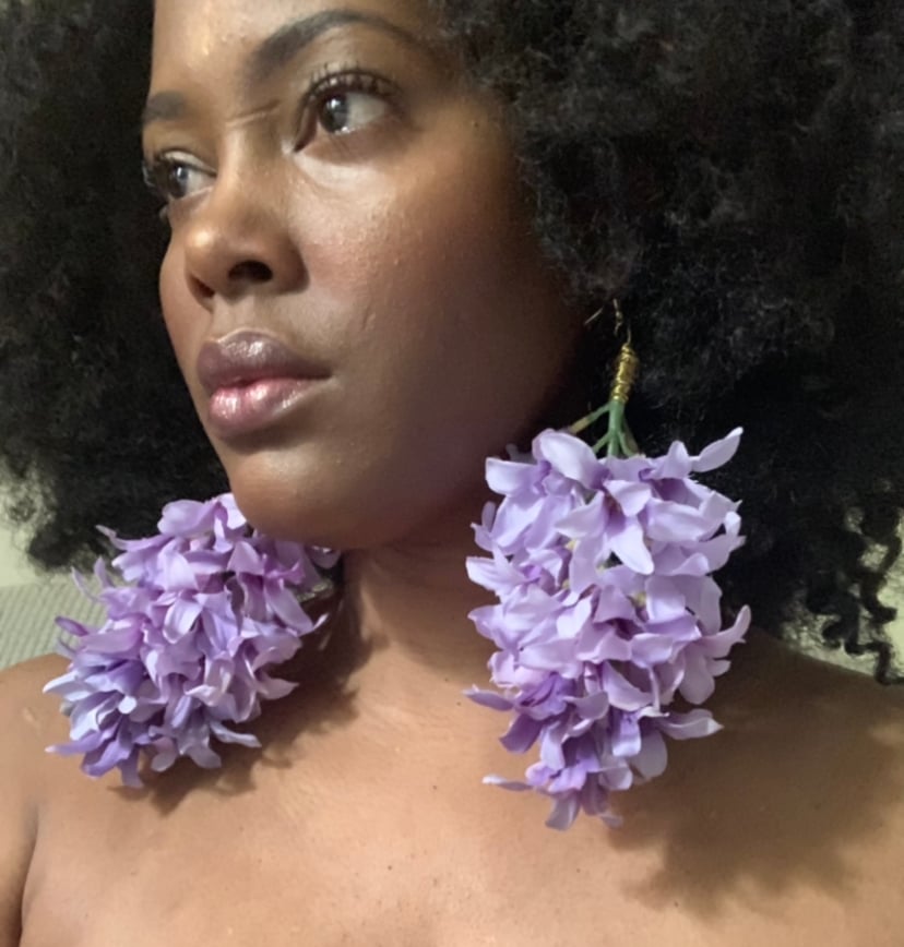 Image of Lavender Drop earrings