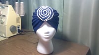 Image 1 of Navy Turban (Swirl Collection)
