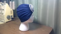 Image 2 of Navy Turban (Swirl Collection)