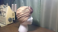 Image 2 of Beige Turban (Swirl Collection) 