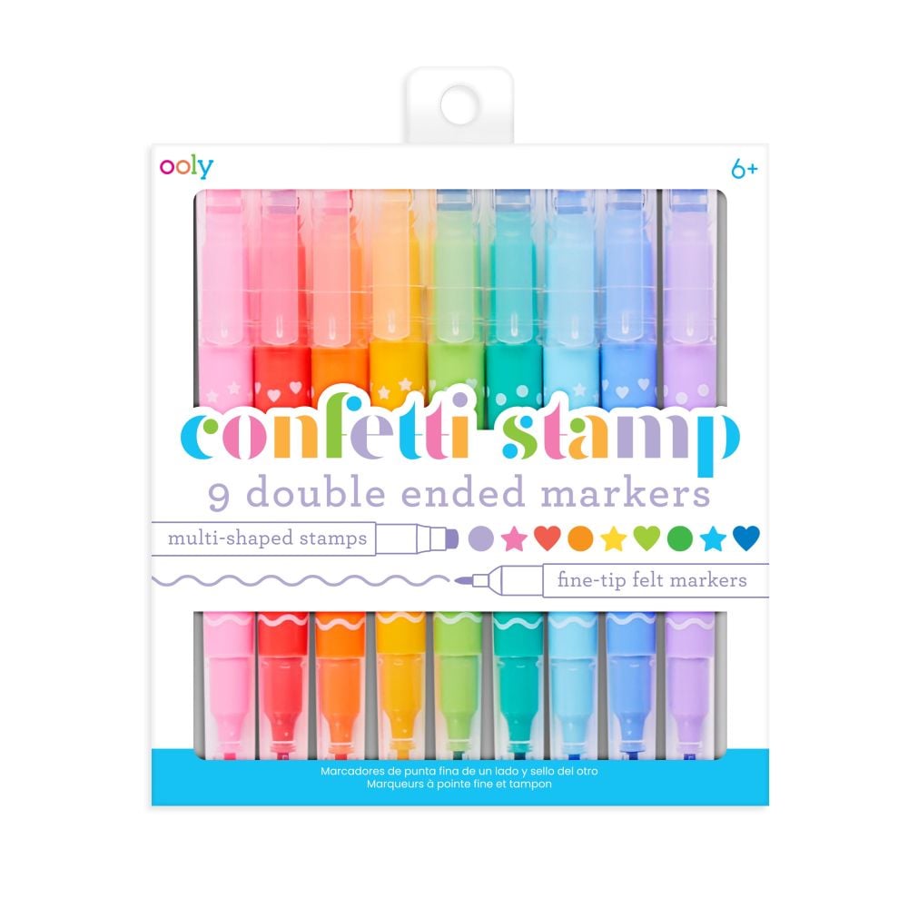 Image of Confetti Stamp double-ended markers