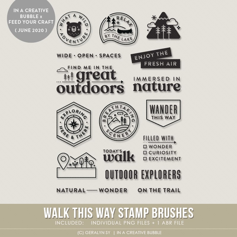 Image of Walk This Way Stamp Brushes (Digital)