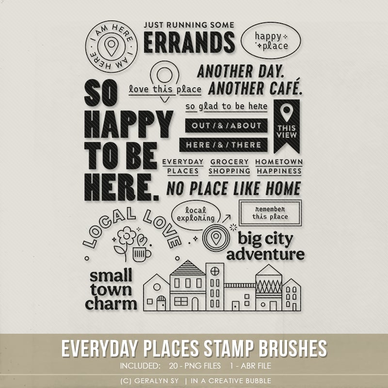 Image of Everyday Places Stamp Brushes (Digital)