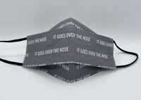 Image 1 of It Goes Over The Nose Face Mask