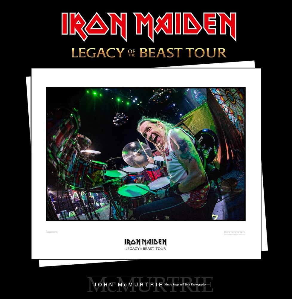 Image of NICKO McBRAIN - IRON MAIDEN - LEGACY OF THE BEAST TOUR