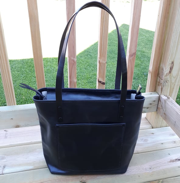 Image of "The Dee Dee" Tote Bag in all Black 