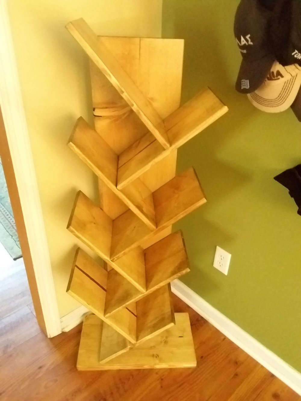 Handcrafted Solid Wood Bookshelf