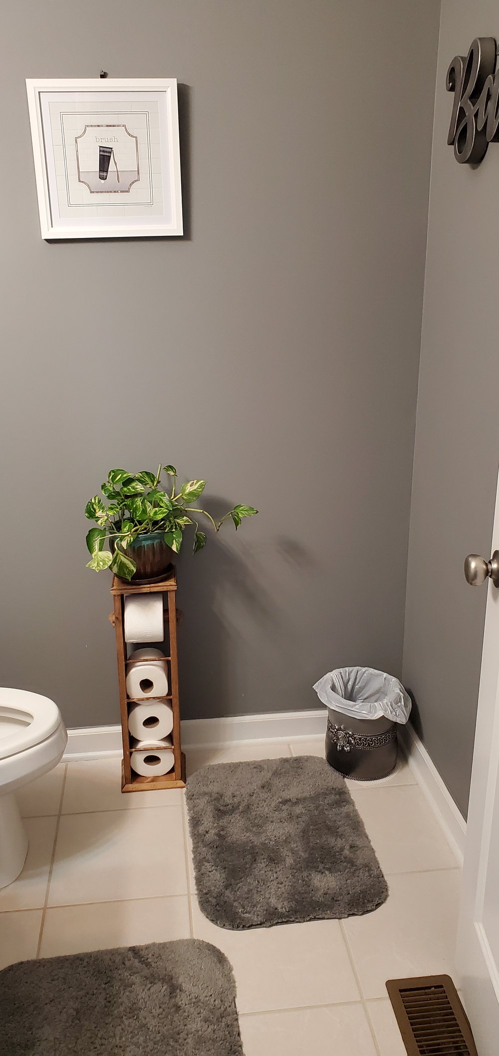 Modern Rustic Solid Wood Toilet Paper Holder / Dispenser