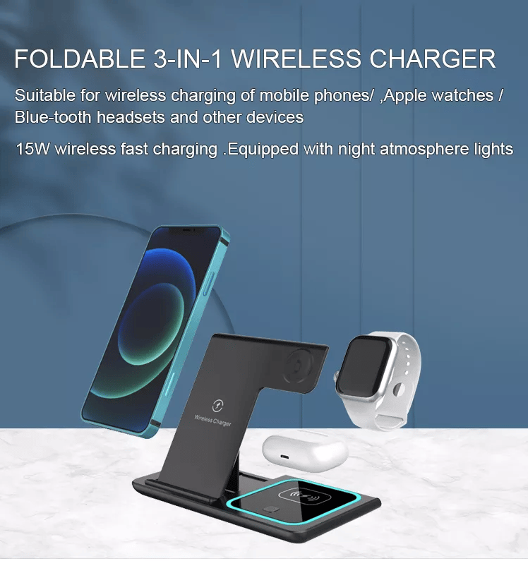 Image of 3 In 1 Foldable Wireless Charger