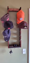 Handcrafted Solid Wood Hat Organizer