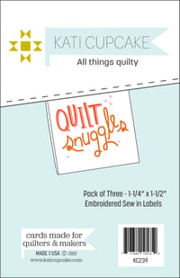 Quilt Snuggles - Sew in Labels