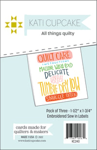 Quilty Instructions - Sew in Labels