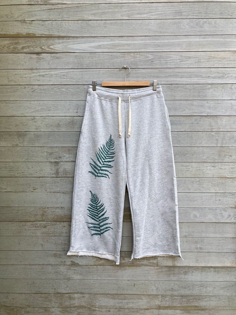 Image of Wide Legged Fiddle Head Fern Pants