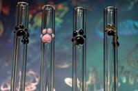 Pack of 4 Paw Straws 