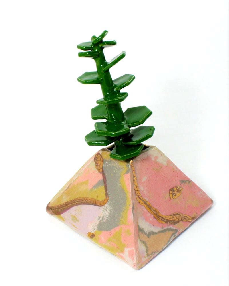 Image of Ceramic Plant Sculpture 