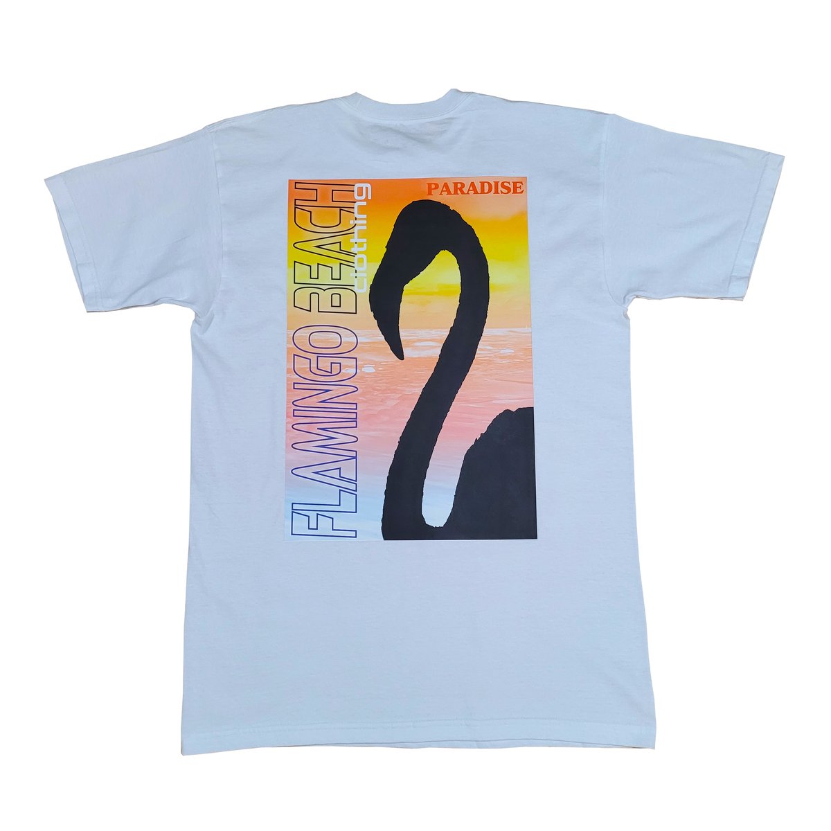 Paradise tee (white/orange/multi)