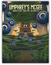 Umphrey's McGee Penn's Peak 2022 Event Poster