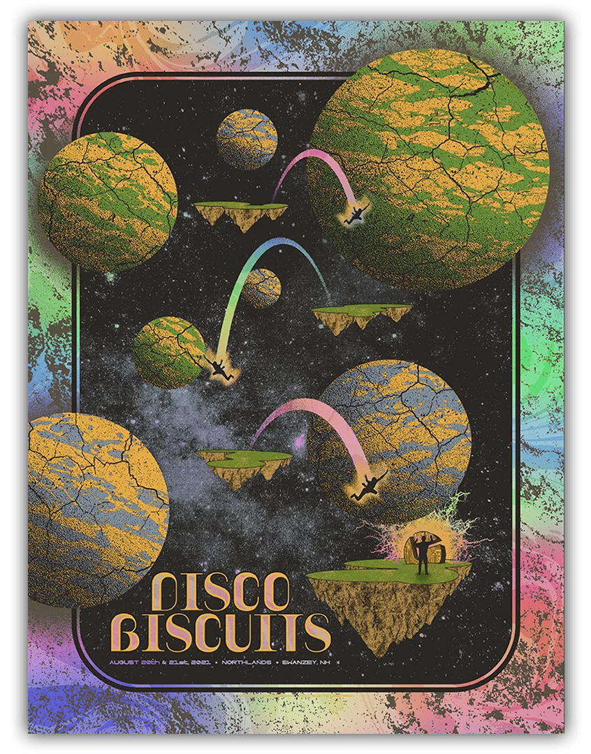 Disco Biscuits Swanzey 2021 Event Foil Poster