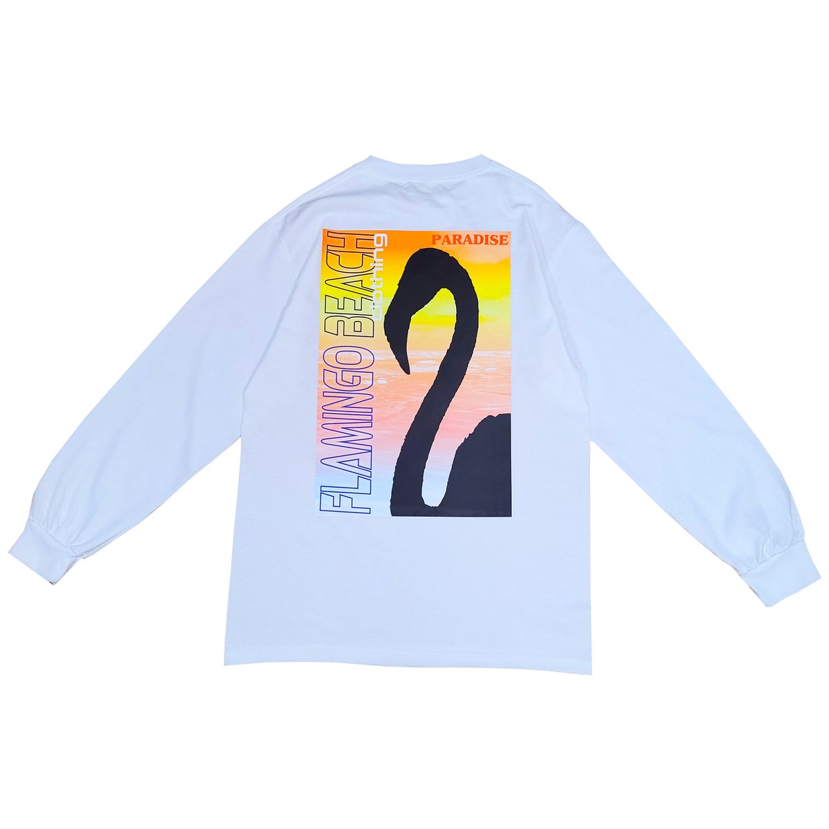Paradise tee (white/orange/multi)