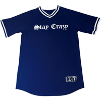 Image 1 of “STAY CRAZY” JERSEY NAVY BLUE