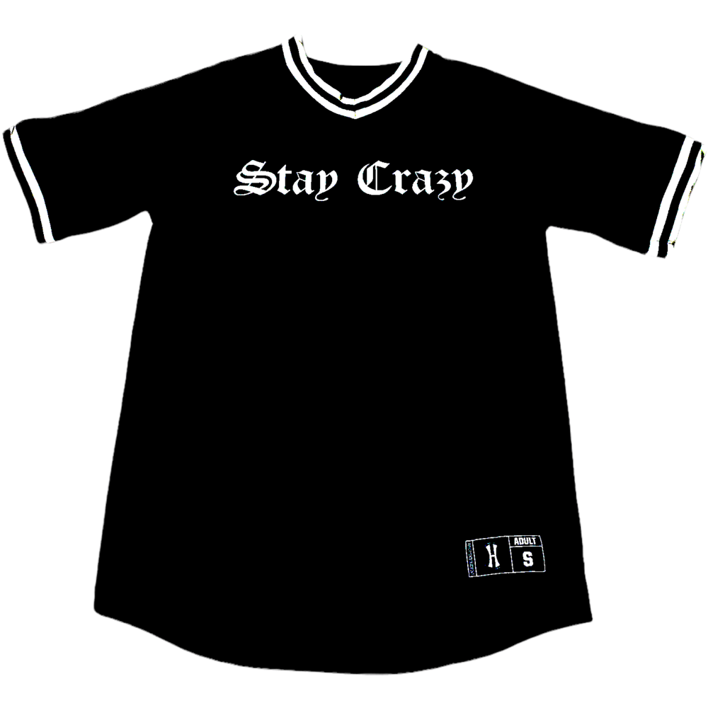 Image of “STAY CRAZY” JERSEY BLACK