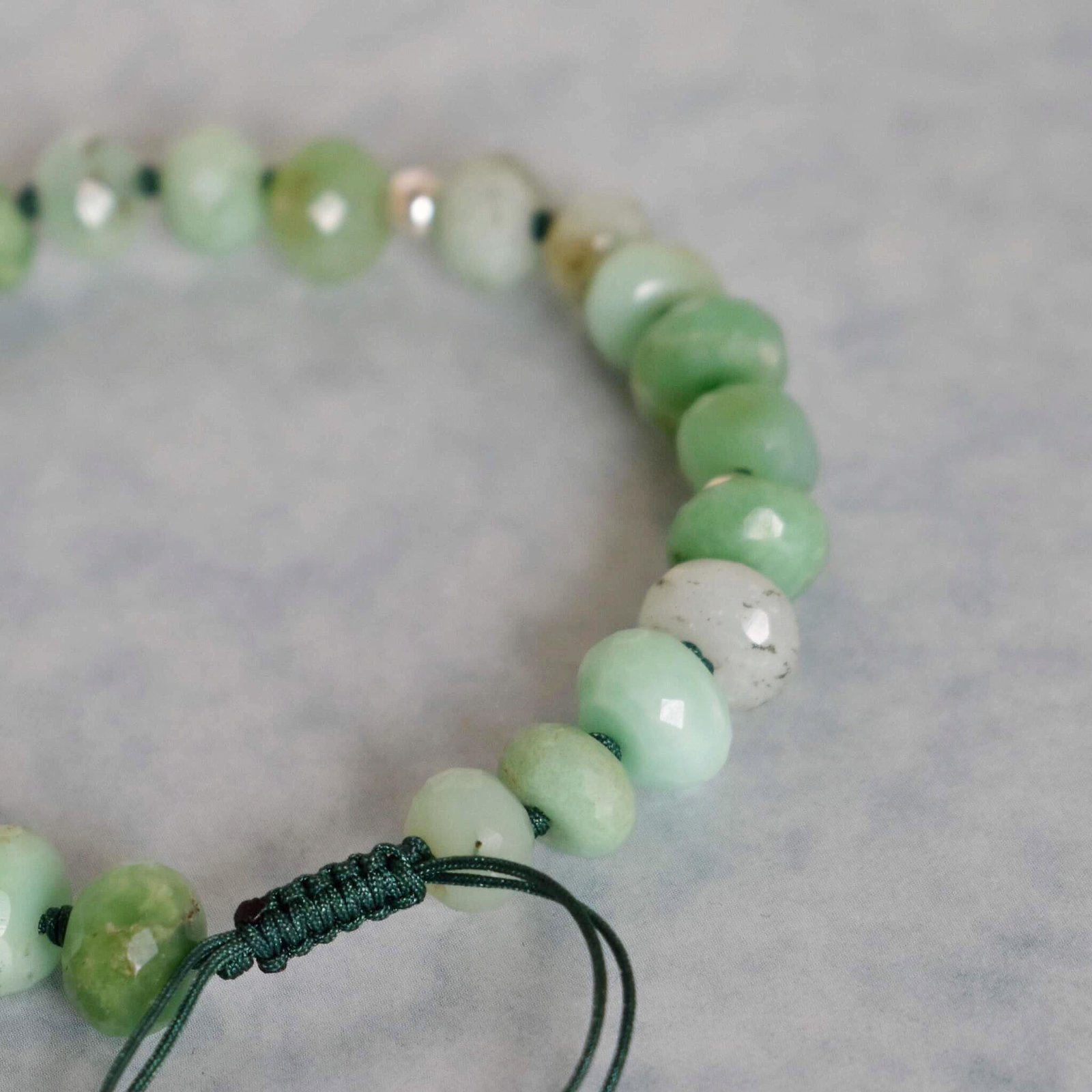 Healing Crystal Bead Bracelet - Chrysoprase – Rock + Realm Crystals