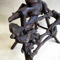 Image 4 of Antique Chinese Root Wood Carving of Shou Lao