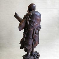 Image 5 of Antique Chinese Root Wood Carving of Shou Lao