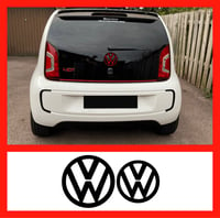 X2 Vw Up! Pre facelift Front and Rear Badge overlay stickers 