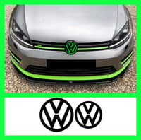 Image 1 of X2 Vw golf Mk7 Front and rear Badge overlay stickers