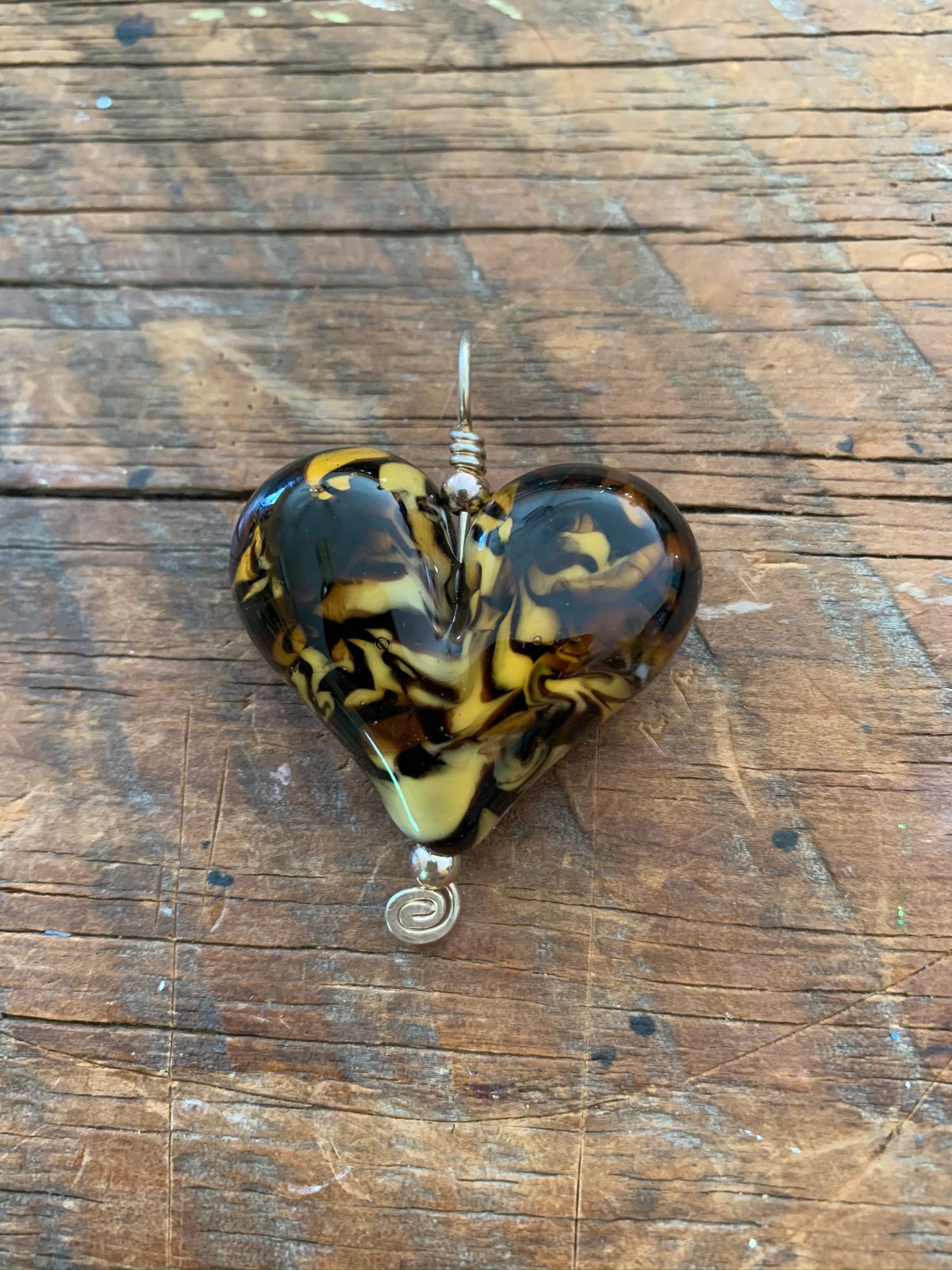Image of Tiger King Heart Pendant