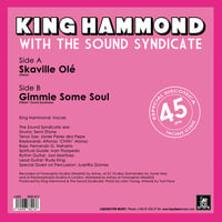 Image of KING HAMMOND - Skaville Olé 7"