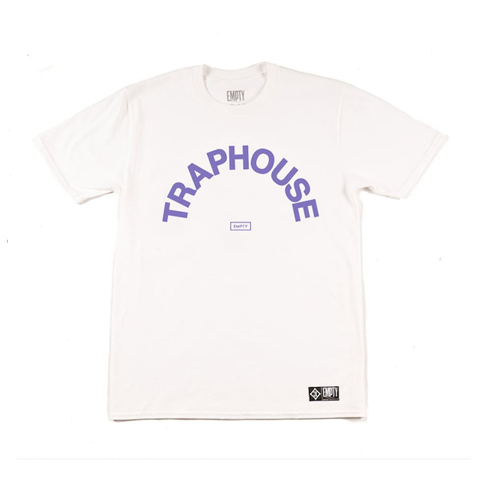Image of Purple Trap White Tshirt