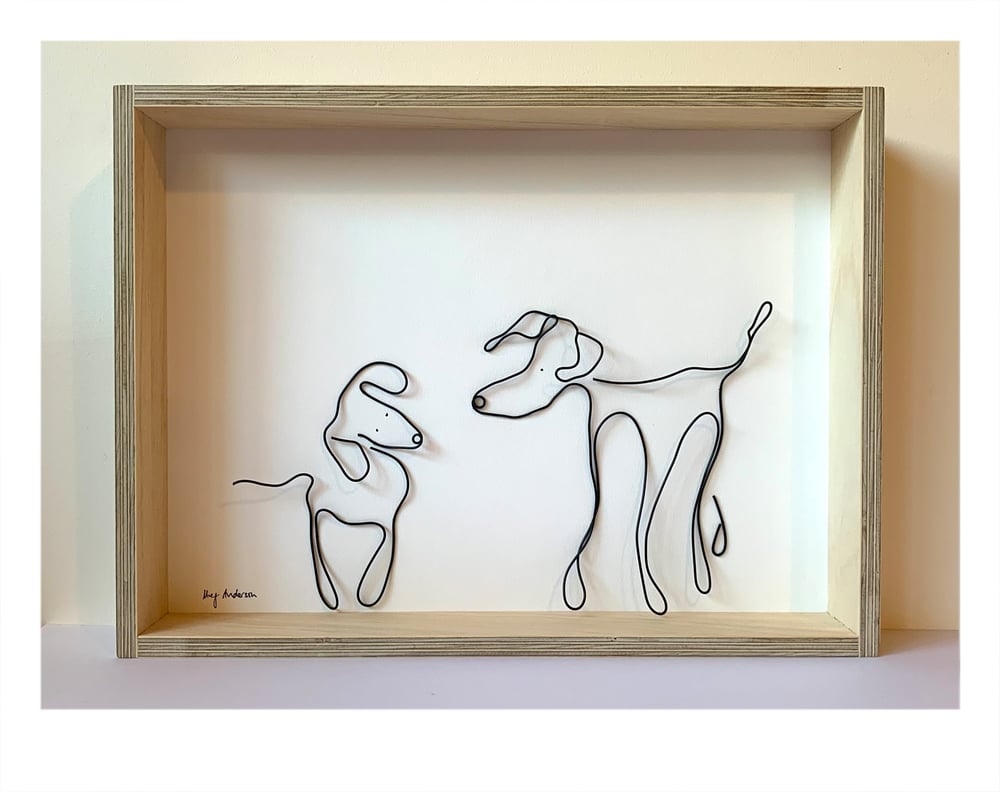 Image of Wire shadow box large: You think?