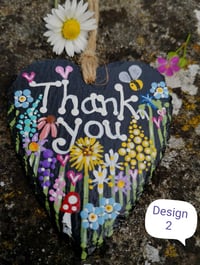 Image 2 of Thank you slate hearts