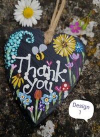 Image 1 of Thank you slate hearts