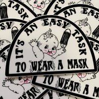 Image 1 of Easy Task To Wear A Mask Sticker