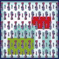 Image 1 of Lenguas Malloquinas and Faceless dolls scarf