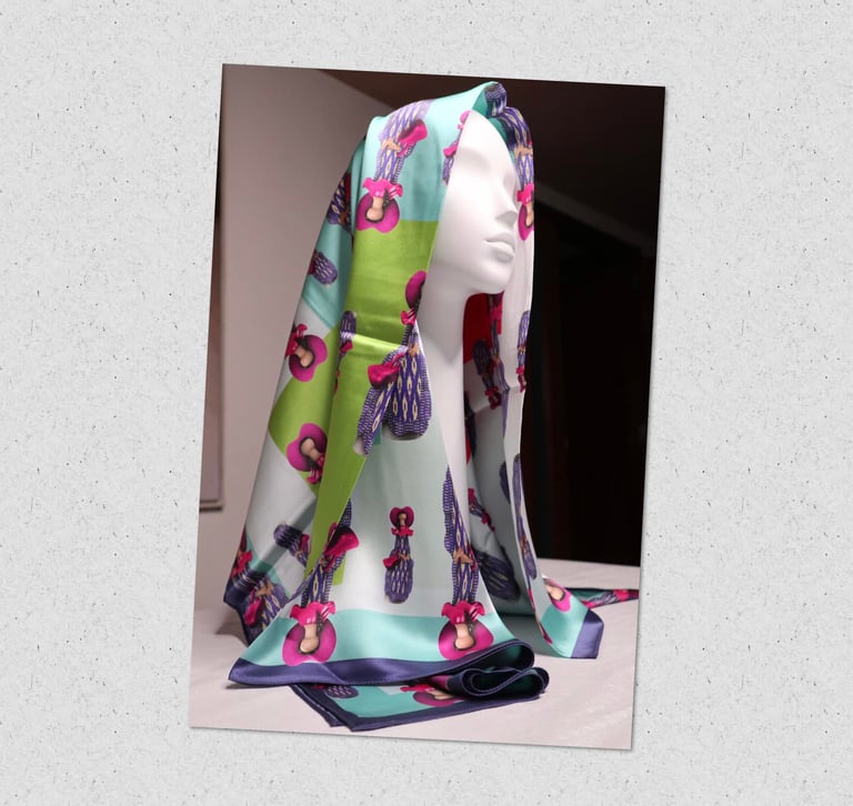 Lenguas Malloquinas and Faceless dolls scarf Image 5