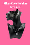 Silver Coco Fashion Necklace 