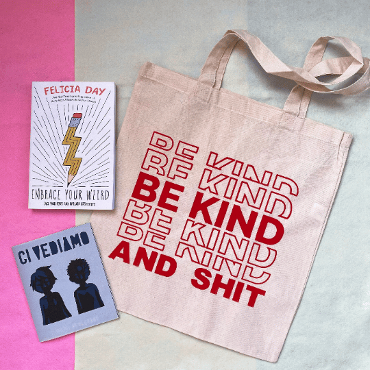 Be Kind And Shit Tote | Bre's Tiny Print Shop