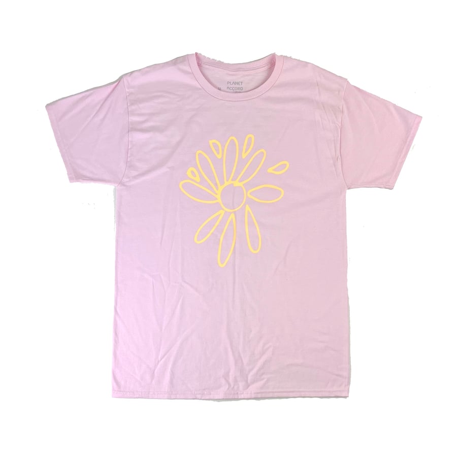 Image of Sunflower tee (Light Pink)