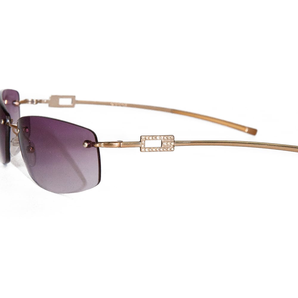 Image of Gucci by Tom Ford Swarovski Sunglasses Gold