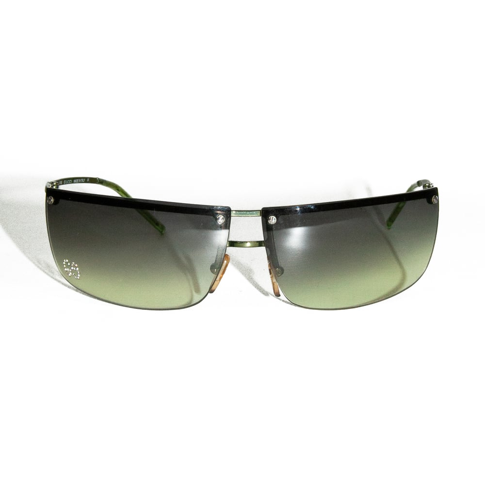 Image of Gucci by Tom Ford Visor Swarovski Sunglasses