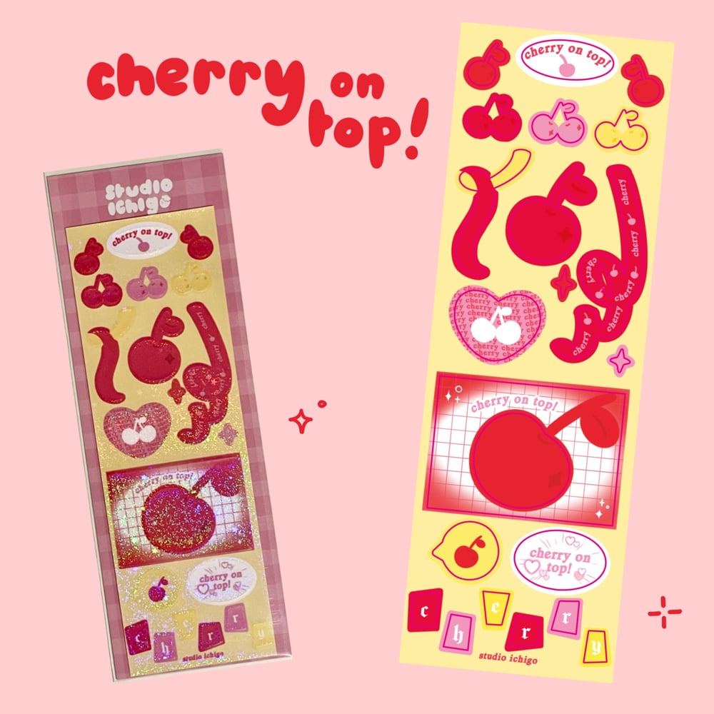 Image of Cherry on Top Seal Sticker Sheet
