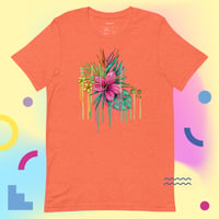 Image 5 of Pink Flower Drip Unisex T-shirt