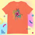 Pink Flower Drip Unisex T-shirt Image 2
