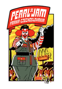 Image 1 of 2012 Pearl Jam Prague Signed, Numbered Concert Poster