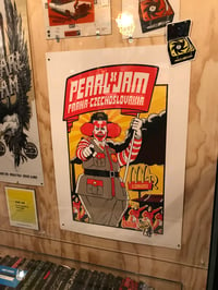 Image 2 of Pearl Jam Prague Signed, Numbered Concert Poster 2012