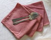 Vintage Cochineal Dyed Napkins